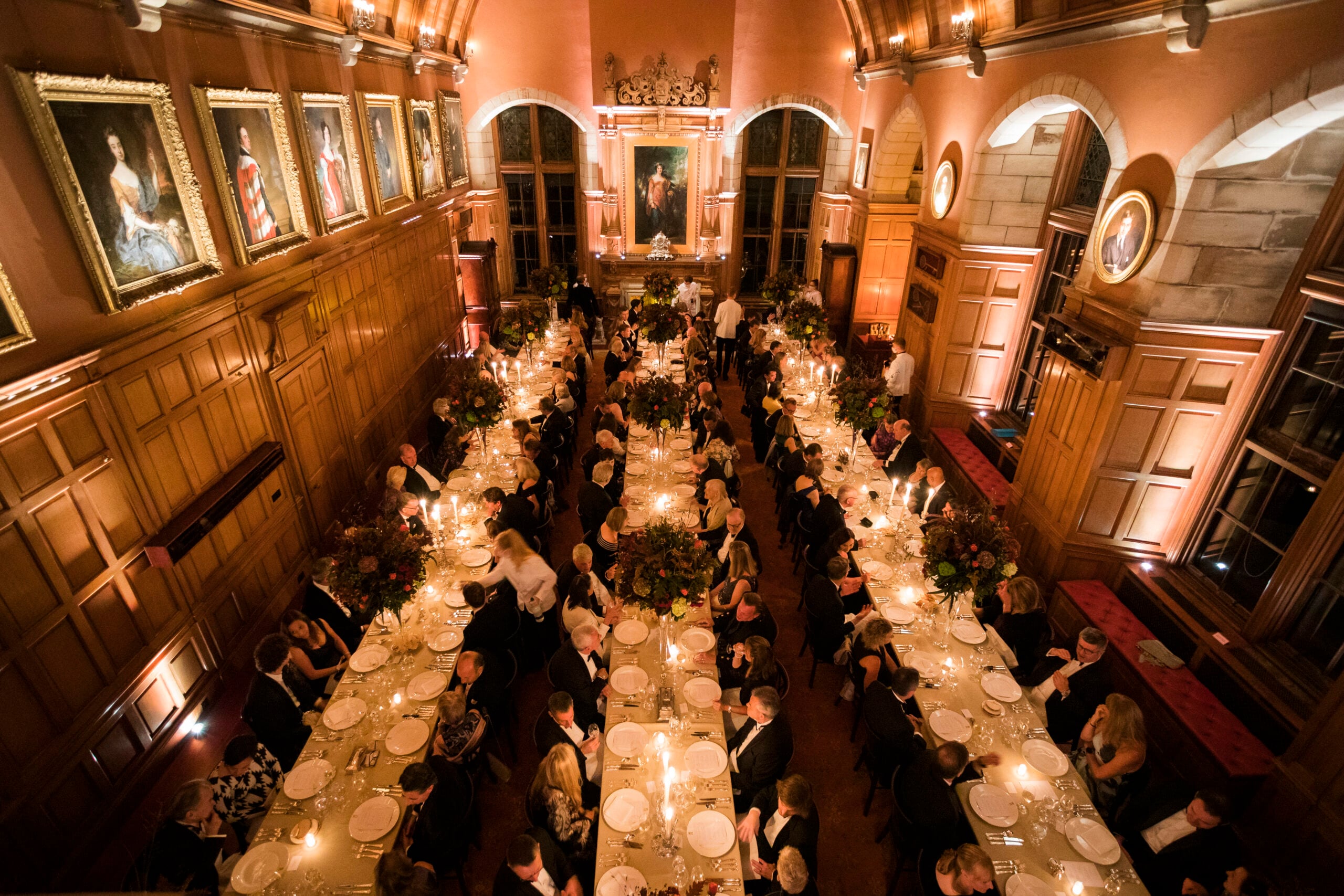 Large banquet dinner