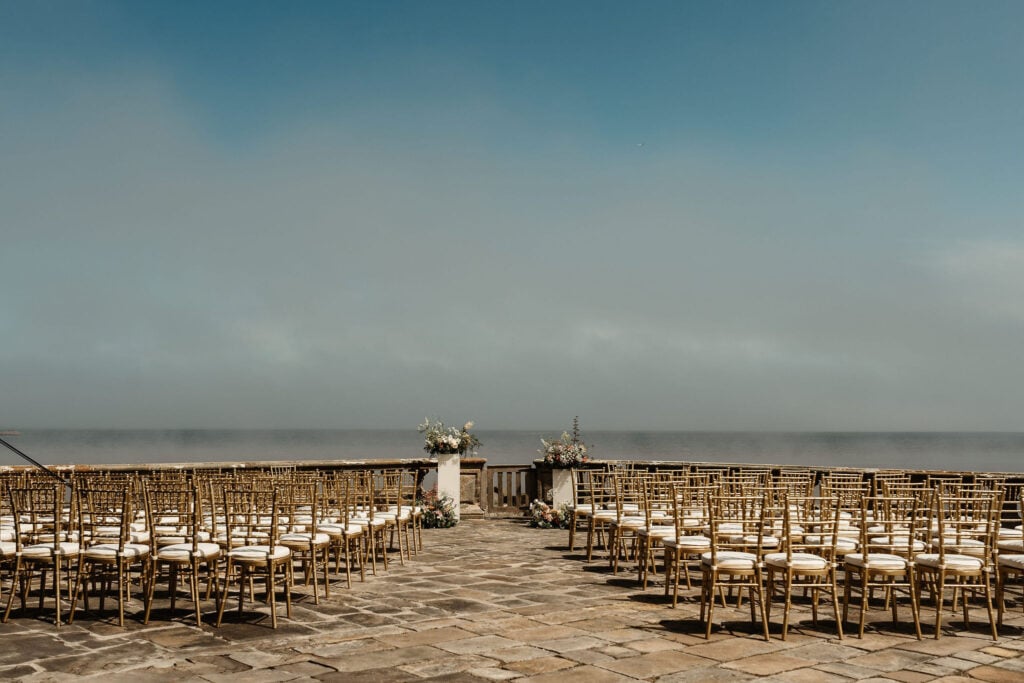 Outdoor weddings | Barnbougle Castle | Coastal wedding venue