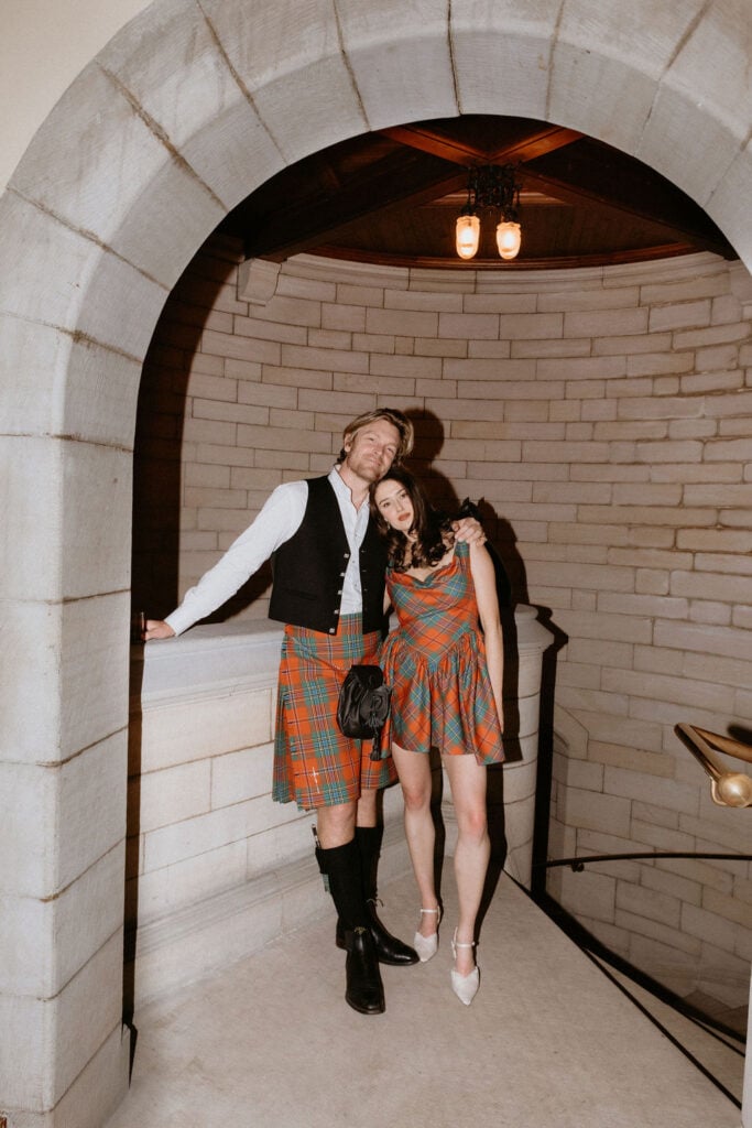 Wedding afterparty dress | Barnbougle Castle | Castle wedding venue